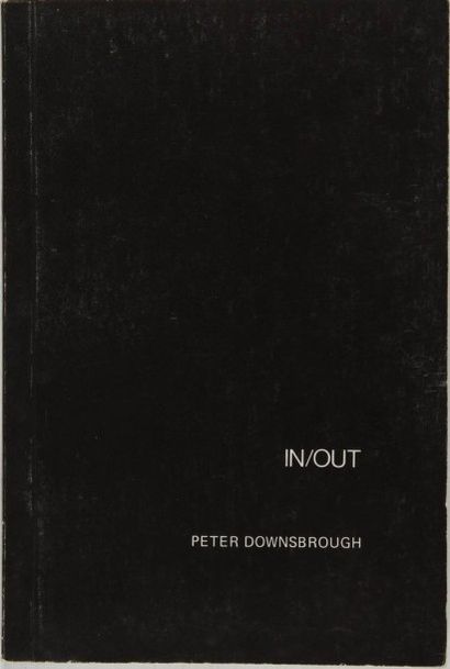 null DOWNSBROUGH Peter. In/Out. Genève, A. von Fürstenberg, Écart-publication, 1976....