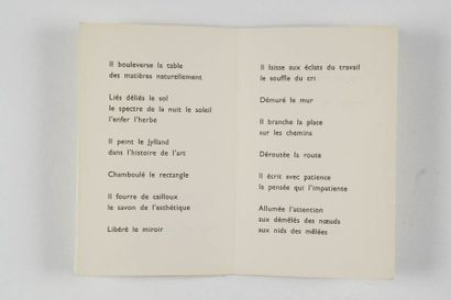 null DOTREMONT Christian. Jorn lève. (Christian Dotremont, Tervuren, 1964). In-8,...