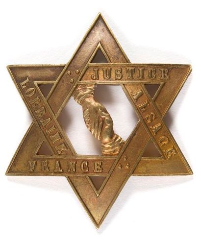 null Médaille de la loge maçonnique « Alsace Lorraine » à l’Orient de Paris. XIXe...