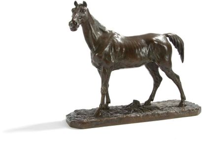 null Pierre-Jules MÊNE (1810 - 1879)
Jument anglaise (Rédinha)
Bronze, patine brune.
Signé...