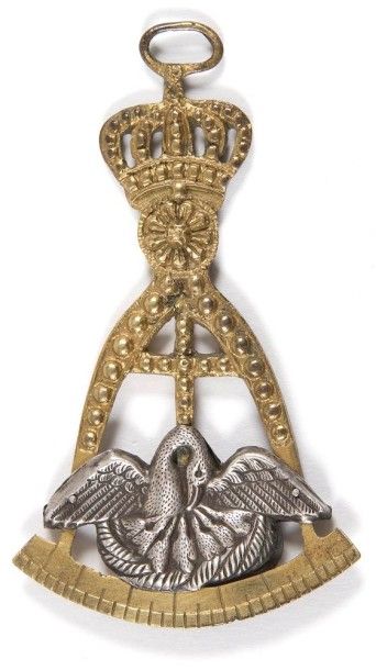null Bijou de Chevalier Rose-Croix, décor de demi-perles avec le Pélican à la croix...