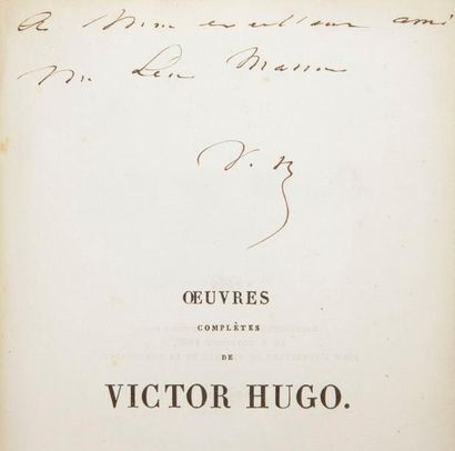 HUGO (Victor) Oeuvres complètes de Victor Hugo. Drame. Tome septième. Ruy Blas. Paris:...