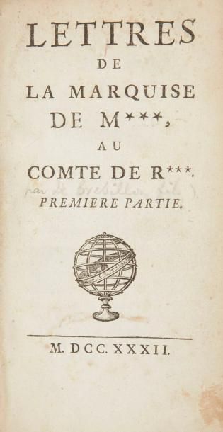 null [CRÉBILLON (Claude-Prosper Jolyot de)]. Lettres de la marquise de M***, au comte...