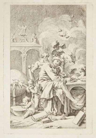 [DUCLOS (Charles)] Acajou et Zirphile. Conte. Minutie [Paris: Prault], 1744. - In-4,...