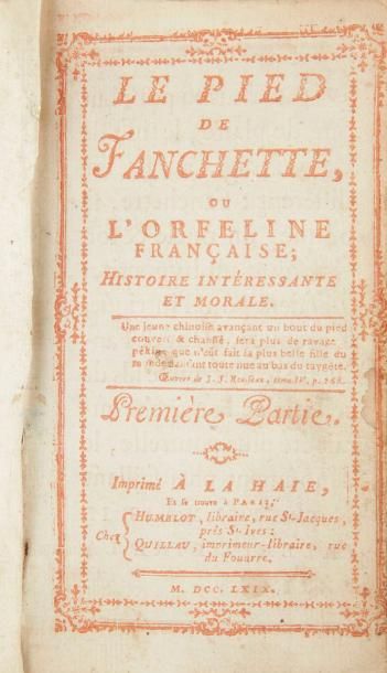 null RÉTIF DE LA BRETONNE (Nicolas-Edme). Le Pied de Fanchette, ou l'orfeline (sic)...
