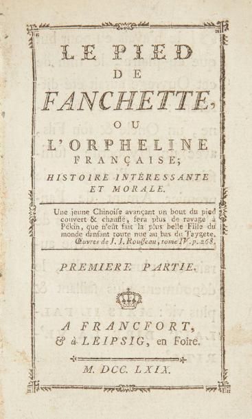 null RÉTIF DE LA BRETONNE (Nicolas-Edme). Le Pied de Fanchette, ou l'orpheline française;...