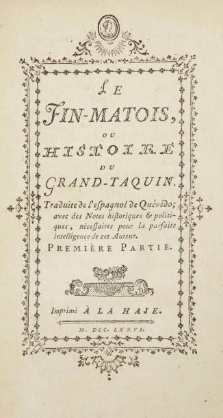 null RÉTIF DE LA BRETONNE (Nicolas-Edme). Le Fin-matois, ou histoire du Grand-Taquin....