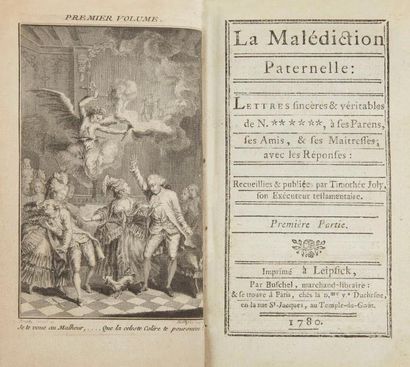 null RÉTIF DE LA BRETONNE (Nicolas-Edme). La Malédiction paternelle: Lettres sincères...
