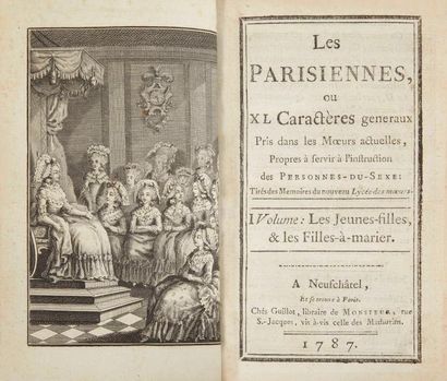null RÉTIF DE LA BRETONNE (Nicolas-Edme). Les Parisiennes ou XL Caractères generaux...