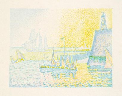 Paul SIGNAC (1863-1935) Le Soir. 1898. Lithographie. 258 x 200. Kornfeld et Wick...