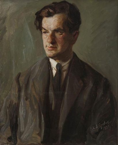 Jehudo EPSTEIN (1870-1946) Portrait de Alexandre Isaac Cemach, docteur de l'Hôpital...