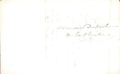 null George SAND. L.A.S. «Pylade», [Nohant fin novembre 1837], à son ami Alexis Duteil...