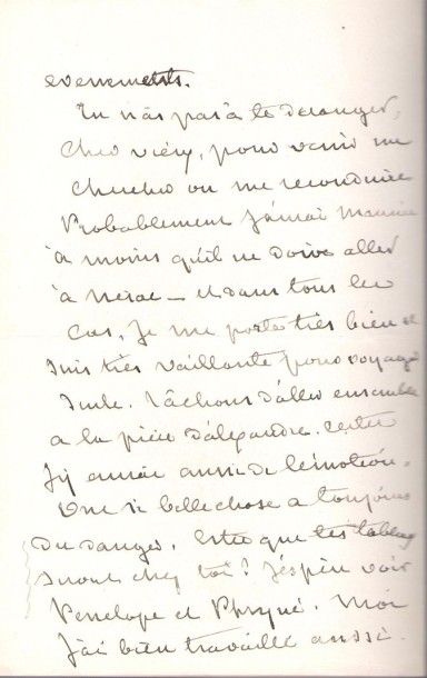 null George SAND. L.A.S. «G. Sand», [Nohant] 6 mars [1867], à son ami le peintre...