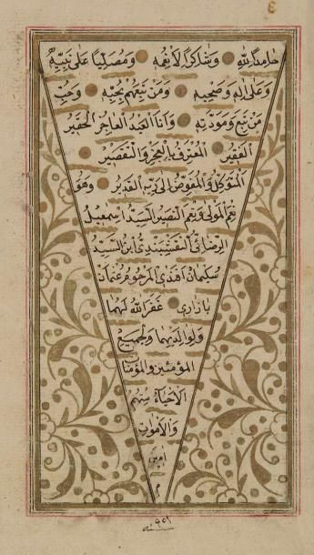 null Coran ottoman, Turquie, signé, XIXe siècle Manuscrit sur papier de trois cent...
