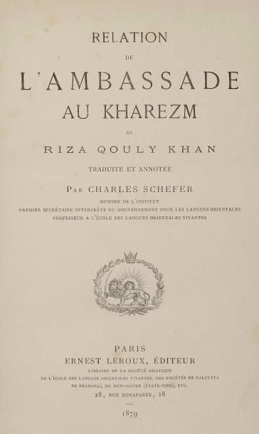 RIZA QOULI KHAN Relation de l'Ambassade au Kharezm, traduction française annotée...