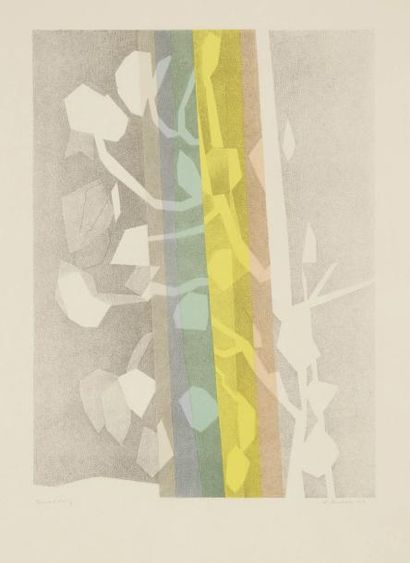 André BEAUDIN (1895-1979) Fleurs, 1954 Lithographie. Signée, datée et annotée Épreuve...