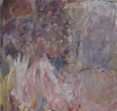 Hanna BEN DOV (1920-1909) Composition abstraite Huile sur toile. Signée en bas à...