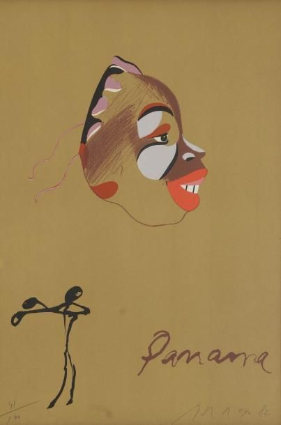 Eduardo ARROYO (né en 1937) Panama, 1982 Lithographie. Signée, datée et numérotée...