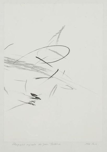 Jean BAZAINE (1904-2001) Composition, 1972 Lithographie. Annotée et datée. 38 x 27.5...