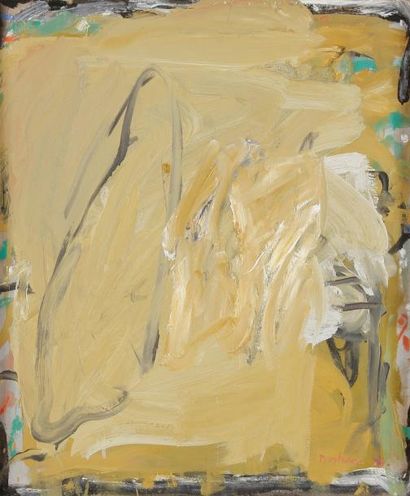 Michèle DESTARAC (née en 1943) Composition abstraite, 1983 Huile sur toile. Signée...