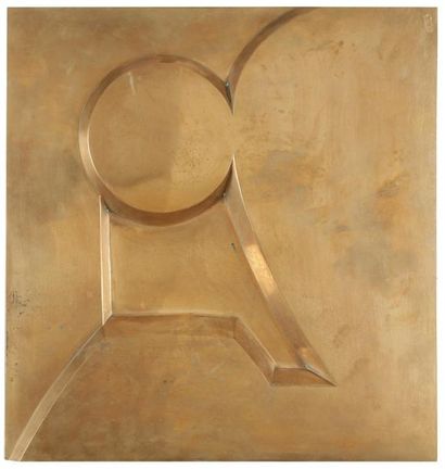 Emile Gilioli (1911-1977) Composition Sculpture en bronze poli. Signée et numérotée...