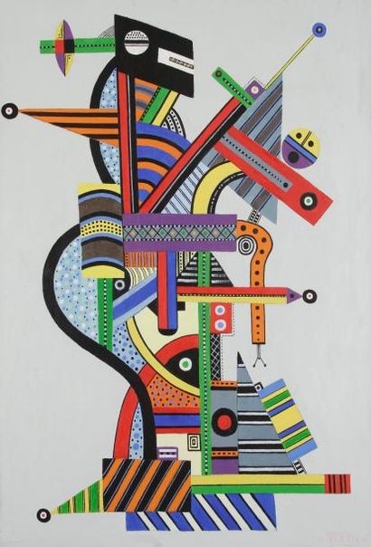 Georges TERZIAN (né en 1939) L'Africaine Huile sur toile. Signée en bas à droite....