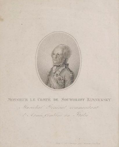 null Quatre estampes. Nikolaus der I. Kaiser von Russland. Wien in oktober 1835....