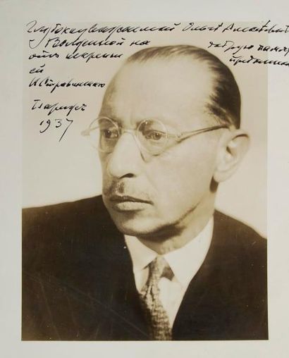 null Tirage argentique. Igor Stravinsky (1882, Oranienbaum - 1971, New York), photographie...