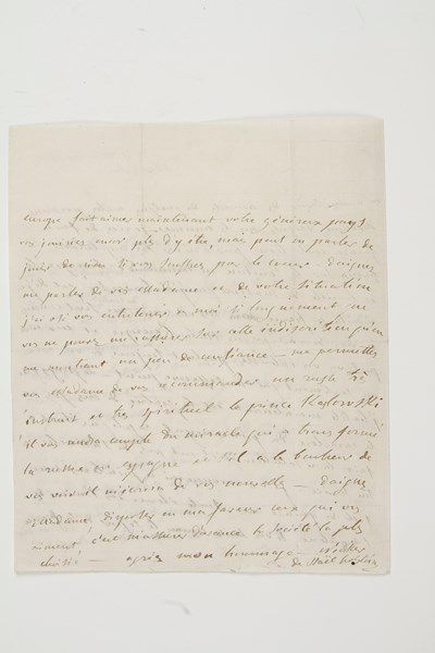 Germaine Necker, baronne de staël (1766-1817) Lettre autographe signée «Necker de...