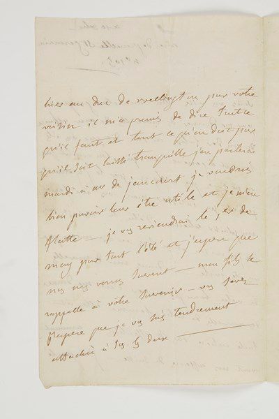 Germaine Necker, baronne de staël (1766-1817) Lettre autographe, [Paris] «rue de...