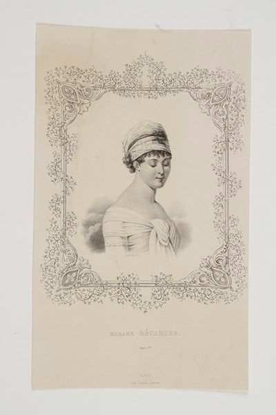 null Juliette RÉCAMIER (1777-1849) femme de lettres, célèbre pour son salon de l'Abbaye-aux-Bois,...
