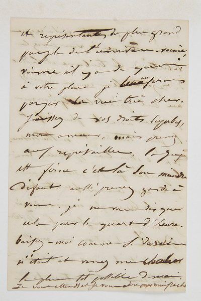 Juliette DROUET (1806-1883) .Lettre autographe signée «Juliette», 25 avril [1849]...