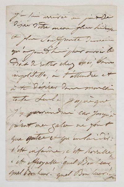 Juliette DROUET (1806-1883) .Lettre autographe signée «Juliette», 16 mars [1850]...