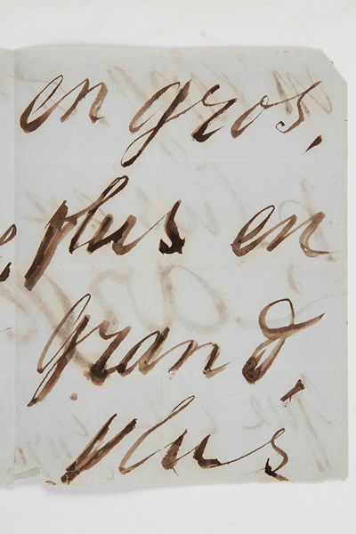 null Juliette DROUET (1806-1883).Lettre autographe signée «Juju», Guernesey 25 août...