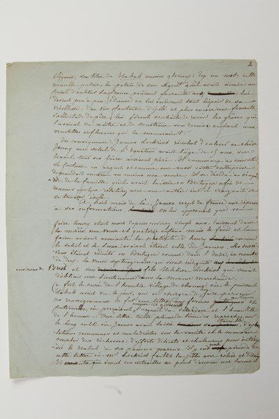 Aurore Dupin, Mme Dudevant, dite George Sand (1804-1876) romancière .Manuscrit autographe...