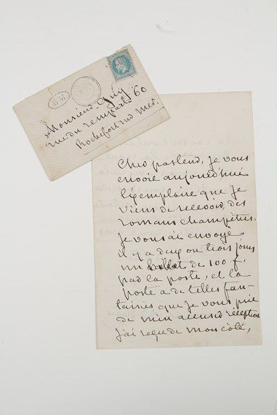 George SAND (1804-1876) Lettre autographe signée «G. Sand», Nohant 23 juin [1870],...