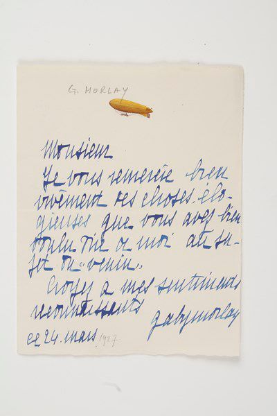 null Blanche Fumoleau, dite Gaby MORLAY (1893-1964) actrice.2 lettres autographes...