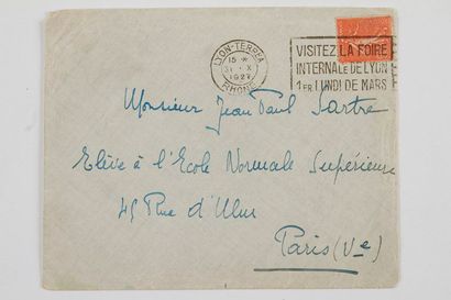  [Jean-Paul SARTRE (1905-1980)]. Germaine MARRON, étudiante.6 lettres autographes...