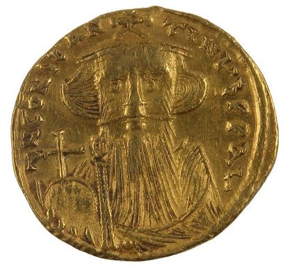 null CONSTANT II (641-668). Solidus, atelier de Constantinople, officine Z. - 4,43g....