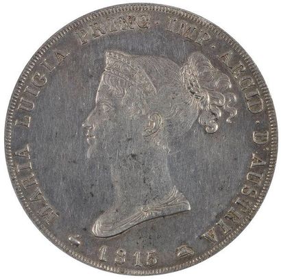 null Duché de Parme – Plaisance – Guastalla. 5 lire en argent de Marie-Louise, 1815....