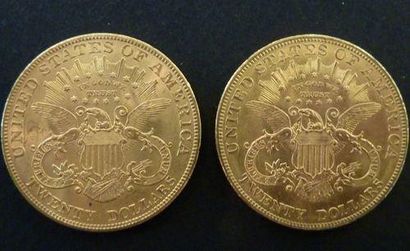 null 2 Pièces de 20 US $ en or type Liberty 1904