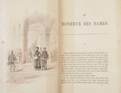 ZOLA (Emile) Au bonheur des dames. Paris: G. Charpentier, 1883. - In-18, (2 ff.),...