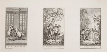 [MOLIÈRE] PUNT (Jan) Gravures pour les oeuvres de Molière. S.l., 1738-1740. - Album...