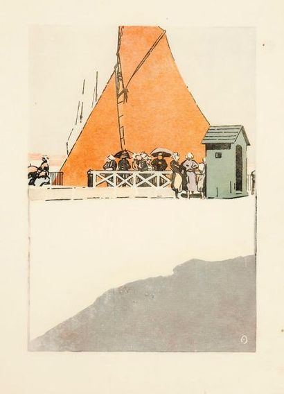 Amédée Joyau (1871-1913) Acheteuse de sardines. 1904-1905. Bois gravé. 193 x 280....
