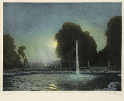 Gaston de LATENAY (1859-1943) Paysages. Vers 1900-1910. Eau-forte; eau-forte et aquatinte....