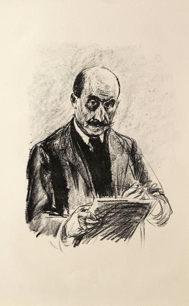 Max LIEBERMANN (1847-1935) Autoportrait. Vers 1910. Lithographie. 228 x 325. Parfaite...