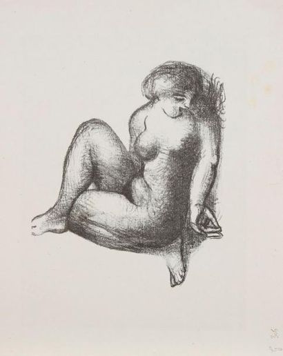 Aristide MAILLOL (1861-1944) Belle Chair (6 pl.) 1931. Lithographie. Chaque 240 x 305....