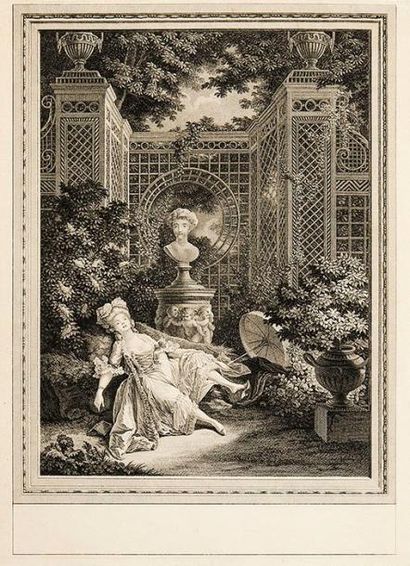 Pierre-Antoine Baudouin (1723-1769) (d'après) Les Quatre heures du jour (Le Matin;...