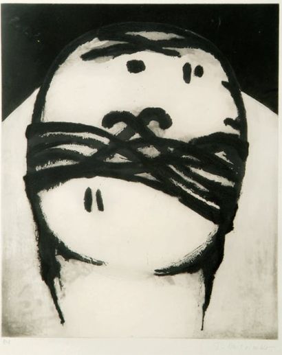 Pierre DMITRIENKO (1925-1974) [Composition]. 1968. Eau-forte et aquatinte. 345 x...