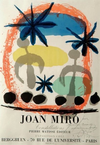 Joan MIRO (1893-1983) Joan Miro / Constellations / Pierre Matisse éditeur / Exposition...